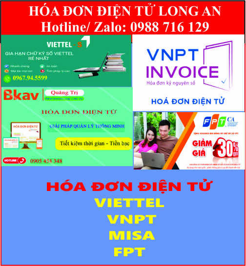 Dịch vụ h&oacute;a đơn điện tử tại Long An