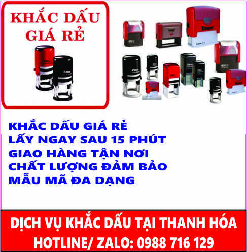 Khắc Dấu Tại Thanh H&oacute;a - L&agrave;m Con Dấu Tại Thanh H&oacute;a