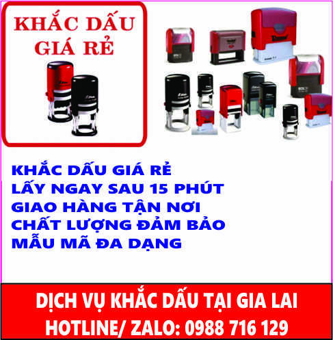 Dịch Vụ Khắc dấu Tại Gia Lai